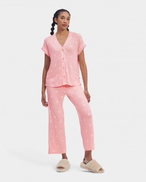 Ugg Addi Set II Women's Sleepwear Pink | QVMFKJE-27