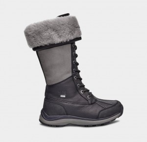 Ugg Adirondack III Tall Women's Boots Black | GAEXLSQ-06