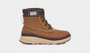 Ugg Arren Weather Kids' Boots Brown | VSYXQFD-21