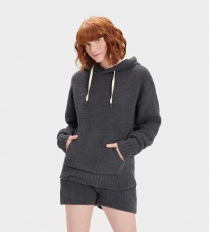 Ugg Asala Women's Hoodie Obsidian | GPBMOJT-25