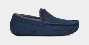 Ugg Ascot Men's Moccasins Blue | PJTIFCV-16