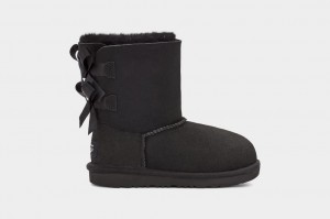 Ugg Bailey Bow II Kids' Boots Black | DWNAHKM-09