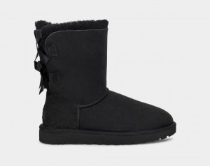 Ugg Bailey Bow II Women's Boots Black | POJLAGU-43