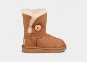 Ugg Bailey Button II Kids' Boots Brown | YTEVDKG-17