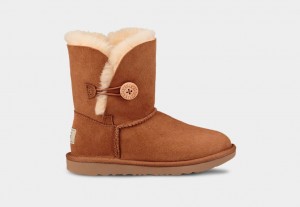 Ugg Bailey Button II Kids' Boots Brown | ZSBJUYN-85