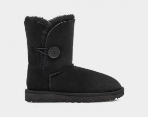 Ugg Bailey Button II Women's Boots Black | SCZLYRB-86