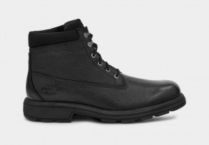 Ugg Biltmore Mid Plain Toe Men's Boots Black | GWJYAHU-02