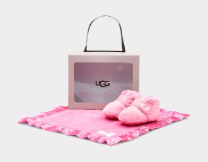 Ugg Bixbeeie and Lovey Blanket Kids' Boots Pink | JPYLHWD-45