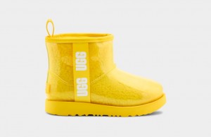 Ugg Classic Clear Mini II Kids' Boots Yellow | LCHGZVW-09