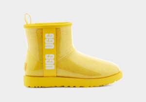 Ugg Classic Clear Mini Women's Boots Yellow | YHRDTZE-82