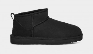 Ugg Classic Ultra Mini Men's Boots Black | XTQGFDO-03