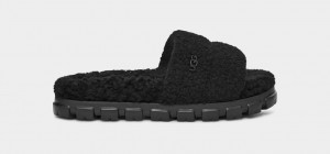 Ugg Cozetta Curly Women's Slippers Black | PMNHSVE-72