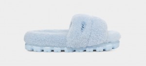 Ugg Cozetta Curly Women's Slippers Blue | REQJMXW-96