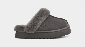 Ugg Disquette Women's Slippers Grey | BNIMDAS-68