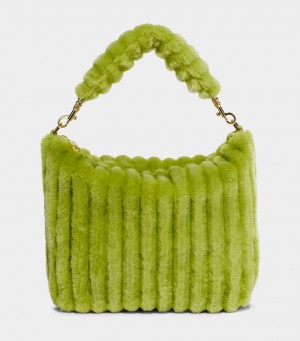 Ugg Duffy Sherpa Corduroy Women's Tote Bags Green | UFOLAQD-21