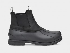 Ugg Gatson Men's Chelsea Boots Black | QCKMVHZ-69