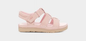 Ugg Goldenstar Strap Kids' Sandals Pink | JXVBCED-28