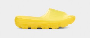 Ugg Jella Clear Women's Slides Yellow | DPNKVZJ-26