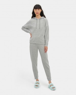 Ugg Kyree Micro Terry Women's Hoodie Grey | CDRZFAK-63