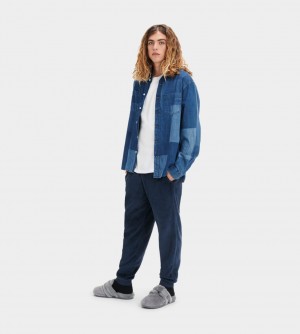 Ugg Lionel Men's Pants Navy | HOCFMIX-08