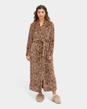 Ugg Marlow Robe Women's Sleepwear Leopard | ULDIZYO-82