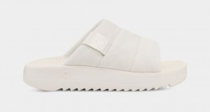 Ugg Maxxer Men's Slides White | VMXPDYF-17