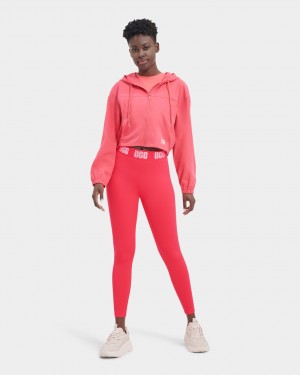 Ugg Mckena Logo Women's Leggings Pink | PALUIOR-75