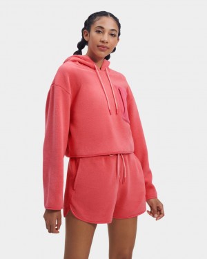 Ugg Myley Sherpa Women's Hoodie Pink | UVPNKXQ-05