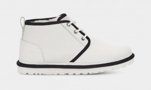 Ugg Neumel Leather Men's Boots White / Black | DFVMIOL-51