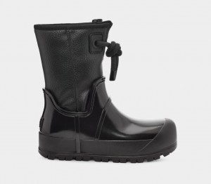 Ugg Raincloud Lace Women's Boots Black | ZGDKYAQ-71