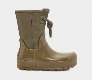 Ugg Raincloud Lace Women's Boots Olive | OWSDIXZ-19