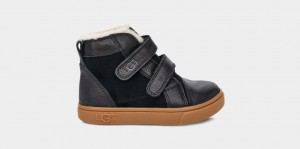 Ugg Rennon II Kids' Sneakers Black | XFDEHGW-94