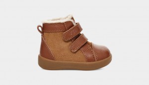 Ugg Rennon II Kids' Sneakers Brown | VGXZQFI-49