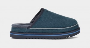 Ugg Scuff Cali Wave Men's Moccasins Blue | NYFSDLT-38