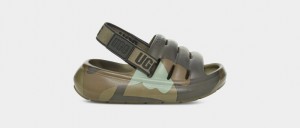 Ugg Sport Yeah Camopop Kids' Sandals Green | BCINHUX-07