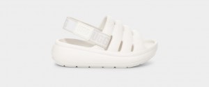 Ugg Sport Yeah Kids' Sandals White | LARZPVS-63