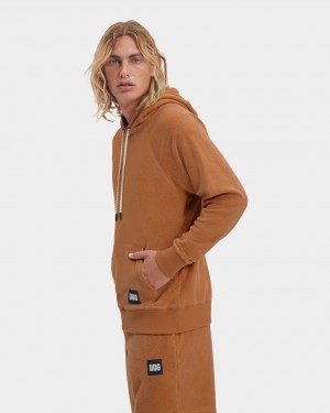 Ugg Terrance Men's Hoodie Brown | EPKYFXZ-96