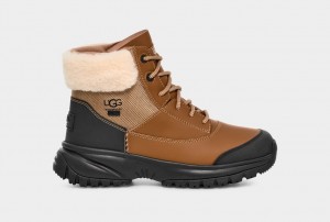 Ugg Yose Fluff V2 Women's Boots Brown | MBEISRA-23