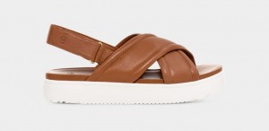 Ugg Zayne Slingback Women's Sandals Khaki | IDRWQHU-29