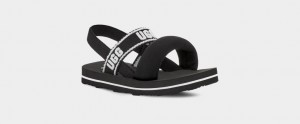 Ugg Zuma Sling Kids' Sandals Black | TXLVCQK-21