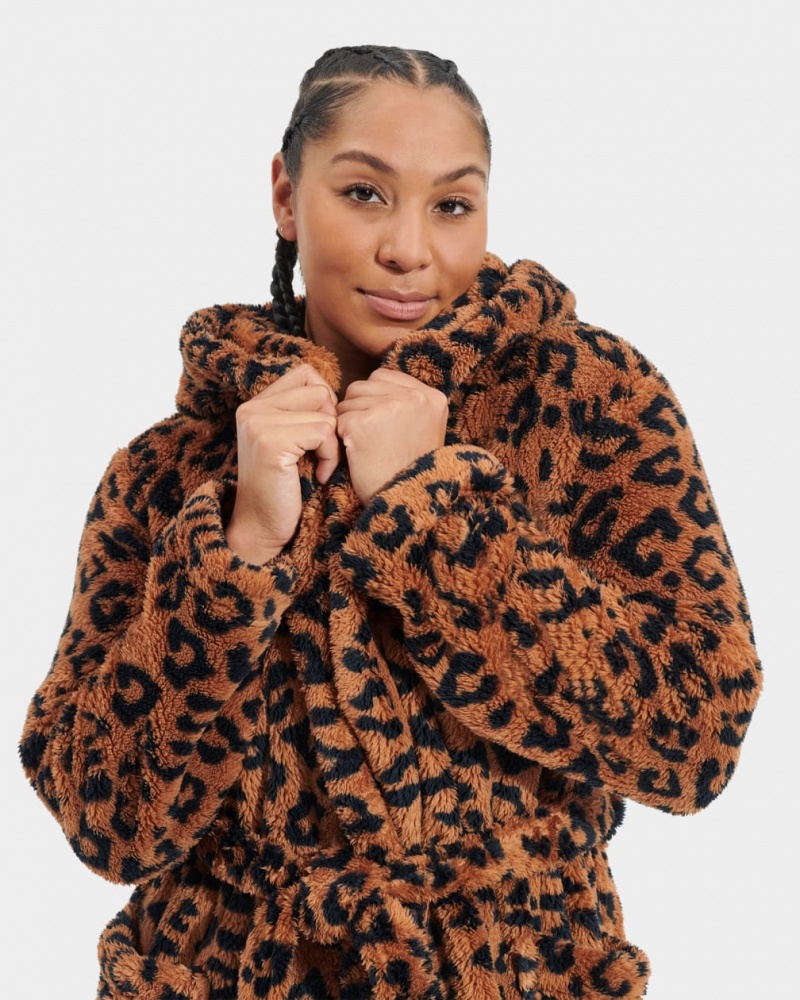 Ugg Aarti Print Women's Sleepwear Leopard | ZYVALQN-45