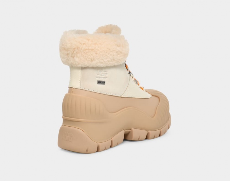 Ugg Adiroam Hiker Women's Boots Khaki / White | CKLZBHY-10