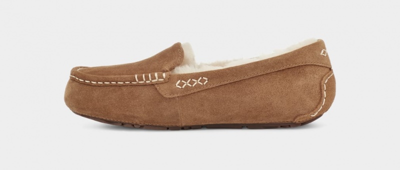 Ugg Ansley Women's Moccasins Brown | WTLDOGK-38