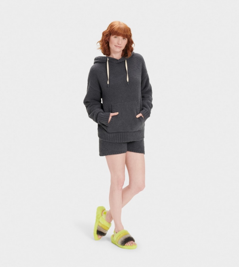 Ugg Asala Women's Hoodie Obsidian | GPBMOJT-25