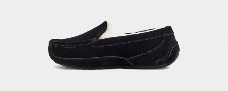 Ugg Ascot Kids' Slippers Black | LWHOBSY-21