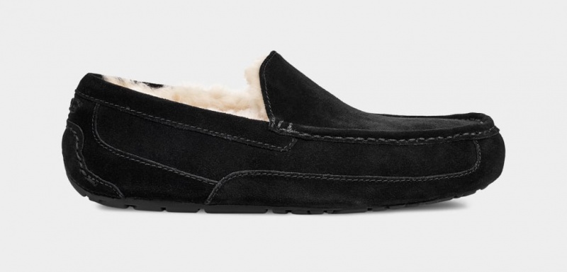 Ugg Ascot Men\'s Moccasins Black | OWKGMJI-21