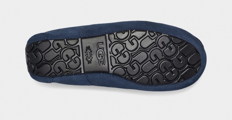 Ugg Ascot Men's Slippers Blue | KYQSAND-39