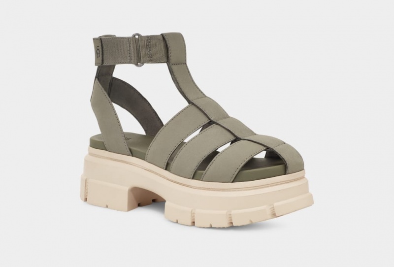 Ugg Ashton Strappy Women's Sandals Green | HYKWFXO-54