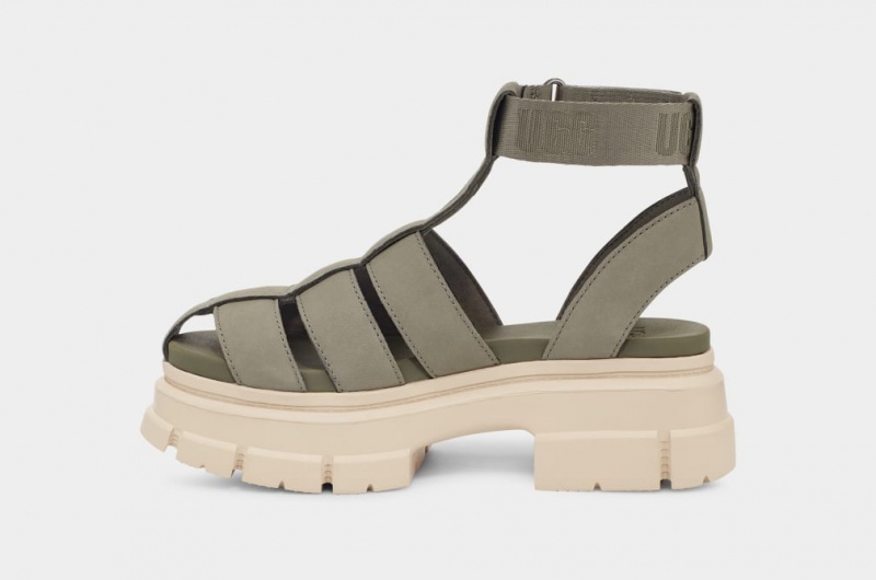 Ugg Ashton Strappy Women's Sandals Green | HYKWFXO-54