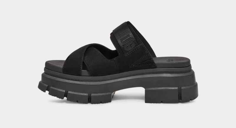 Ugg Ashton Women's Slides Black | RVJLDNY-30